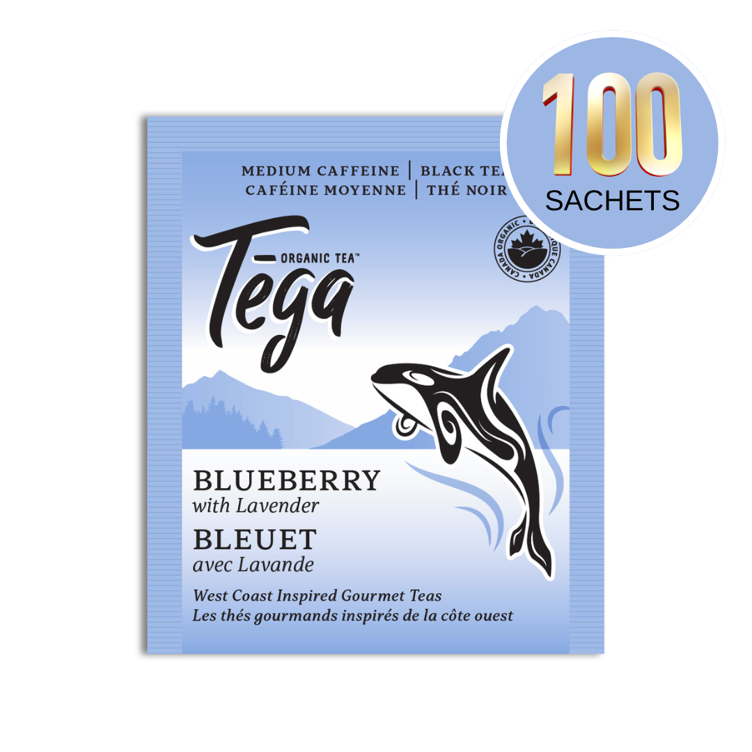 Blueberry Lavender Organic Black Tea | 100 Tea Bags