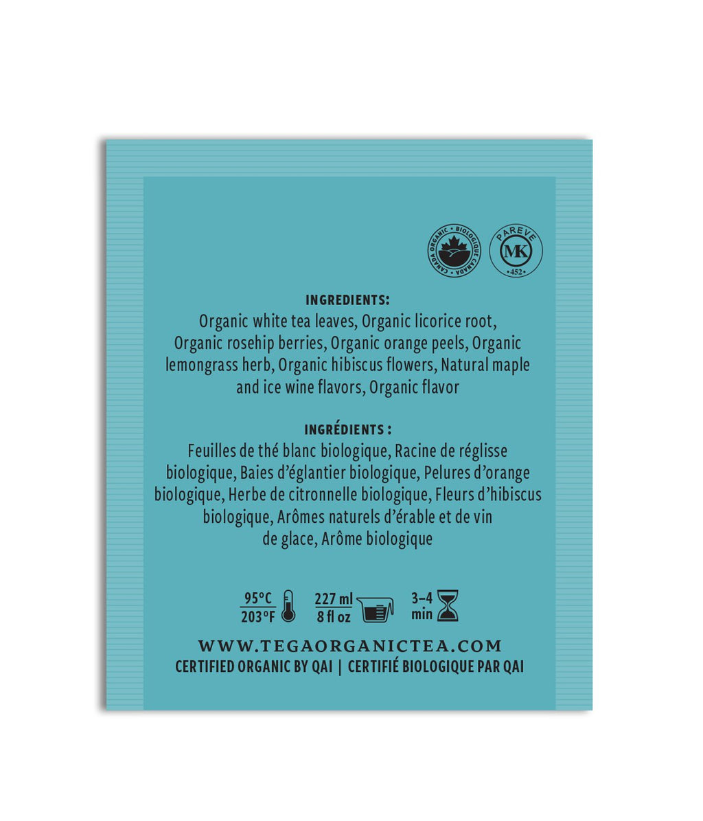 Maple Ice-Wine Organic 100 White Tea Bags