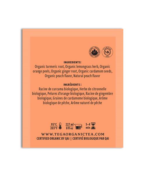 Peach Turmeric Herbal Tea Organic