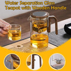 Magnetic Switch Glass Tea Separator Pot