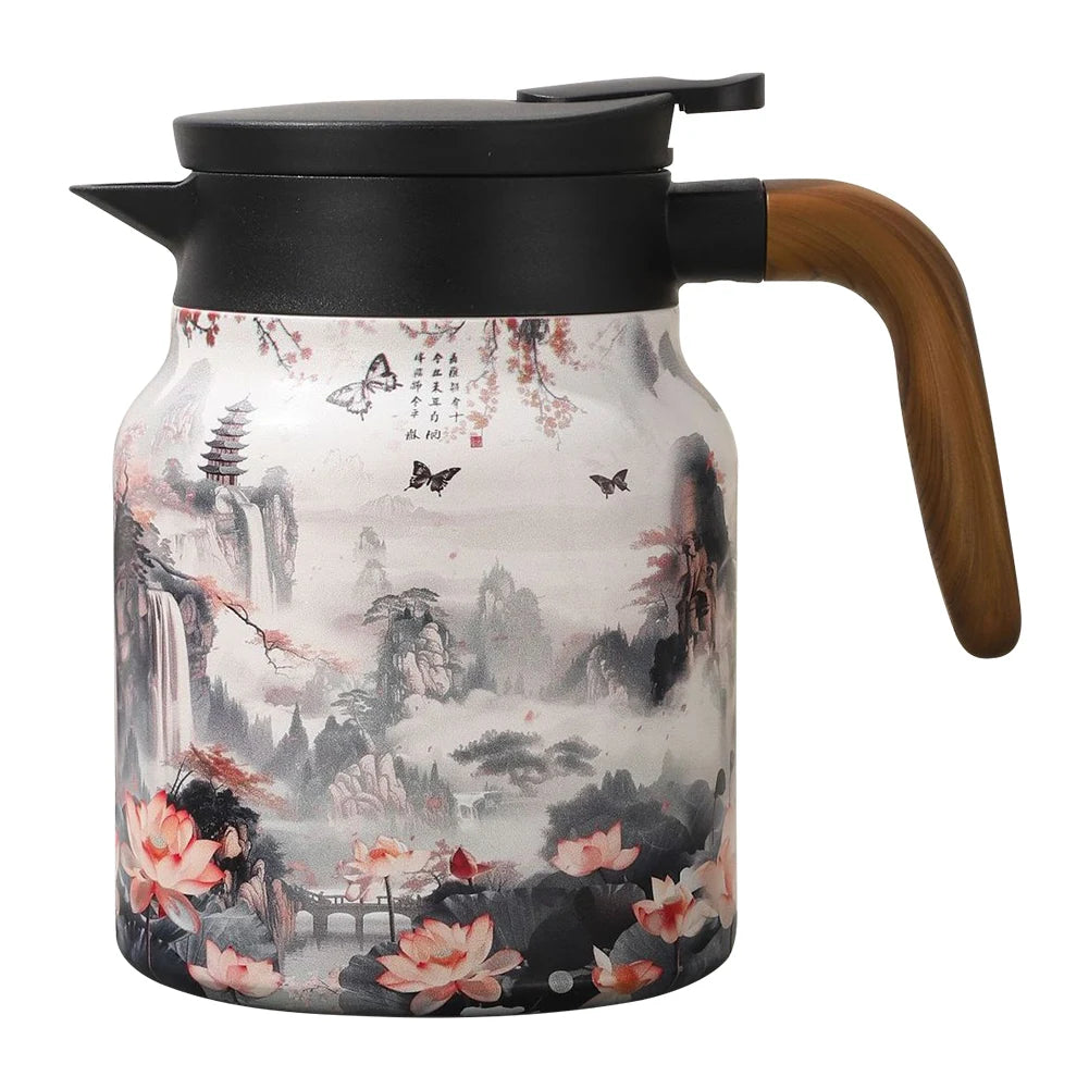 1000ml Vintage Floral Tea Kettle