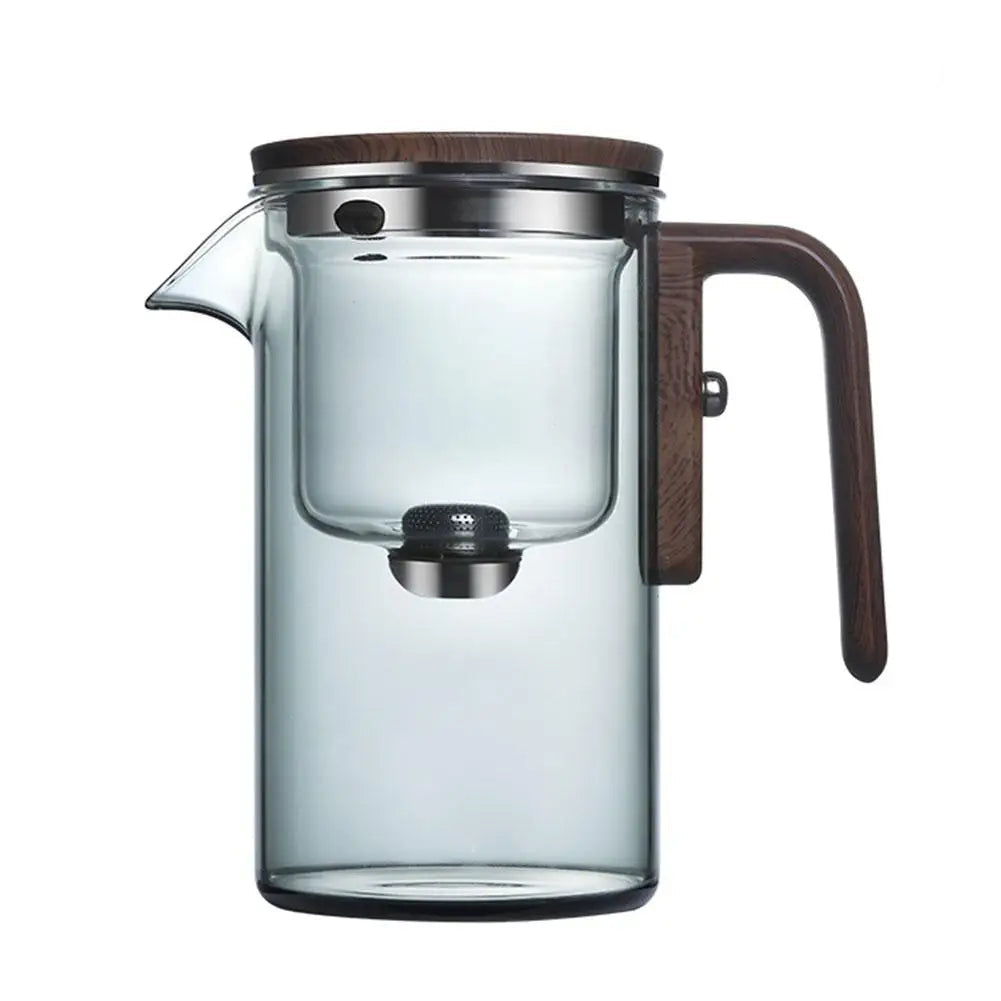 Magnetic Switch Glass Tea Separator Pot