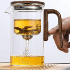 Magnetic Switch Glass Tea Separator Pot