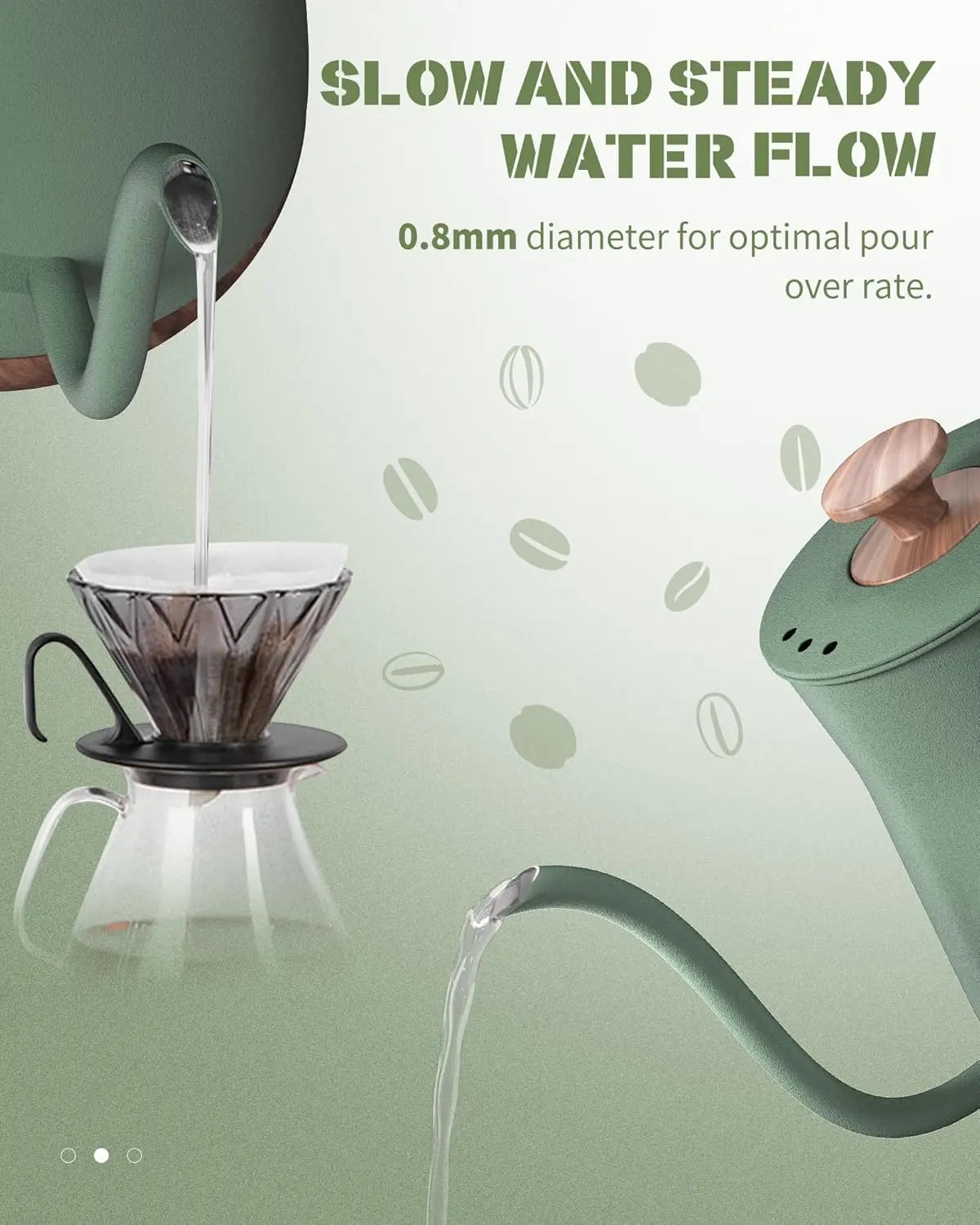 1000W Gooseneck Electric Kettle