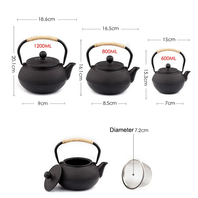 Japanese Cast Iron Teapot with Infuser
